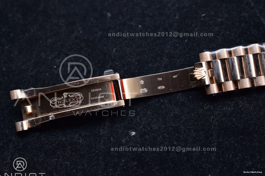 Diamond Square V5 Original DayDate RG (Gain Edition Dial Weight) President Best Steel 671 on 36 904L Grey with Bracelet vr3255 QF 0129